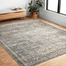 Load image into Gallery viewer, Alexander Home Isabelle Shabby Chic Vintage Distressed Green Area Rug - 5 x 7-6x22 - Antique / Moss