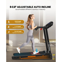 Load image into Gallery viewer, 3.5HP 330 lb Weight Foldable Electric Running Walking Machine with Bluetooth/APP for Home, Fitness Jogging Exercise, Easy Installation and Space Saver for Home Office Gym