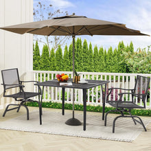 Load image into Gallery viewer, AECOJOY 3 Pieces Patio Dining Set, , Outdoor Furniture with 2 Rocking Patio Chairs and 1 Square Patio Metal Table