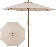 Load image into Gallery viewer, Tangkula 9 FT Patio Umbrella | Outdoor Table Market Umbrella with 8 Wooden Ribs