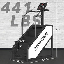 Load image into Gallery viewer, Stairmaster, Syedee Stair Stepper with LED Screen, Stepmill Exercise Machine with 12 Workout Programs, 441 lb Step Machine, 24 - 164 Steps/Minute(White)