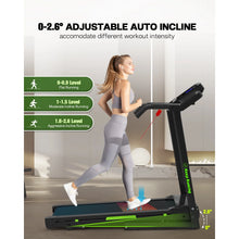 Load image into Gallery viewer, 3.5HP 330 lb Weight Foldable Electric Running Walking Machine with Bluetooth/APP for Home, Fitness Jogging Exercise, Easy Installation and Space Saver for Home Office Gym
