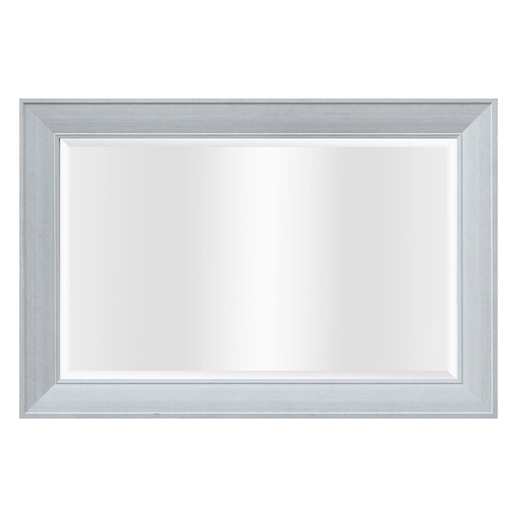 Better Homes & Garden 24 inch x 36 inch Modern Rectangle MDF Wall Mirror, Grey, Size: 24 x 36