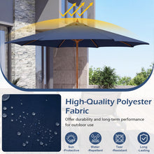 Load image into Gallery viewer, Tangkula 9 FT Patio Umbrella | Outdoor Table Market Umbrella with 8 Wooden Ribs