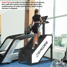 Load image into Gallery viewer, Stairmaster, Syedee Stair Stepper with LED Screen, Stepmill Exercise Machine with 12 Workout Programs, 441 lb Step Machine, 24 - 164 Steps/Minute(White)